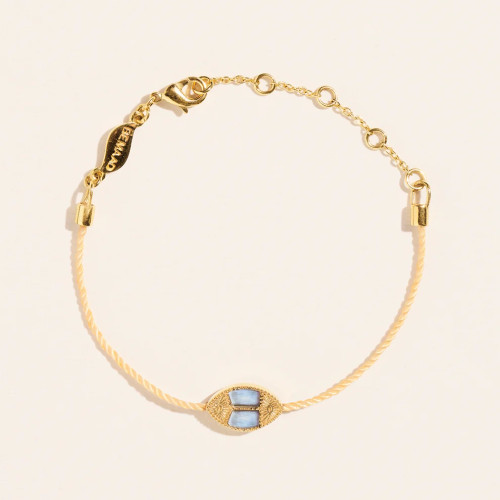 Mina Mother of Pearl Woven Bracelet, Be Maad, tomfoolery