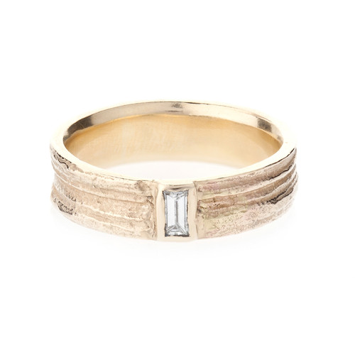 Oak Baguette Diamond Ring, Issy White, tomfoolery
