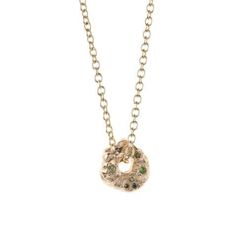 One-Of-A-Kind Double Sided Oak Necklace, Issy White, tomfoolery