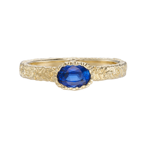 Meteorite Blue Sapphire Ring, Vazana, tomfoolery