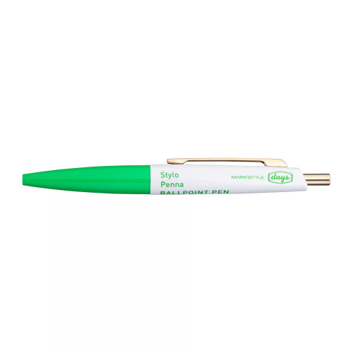 Mark's Style 'Days' Basil White Mini Ballpoint Pen, MARKS'STYLE TOKYO, tomfoolery