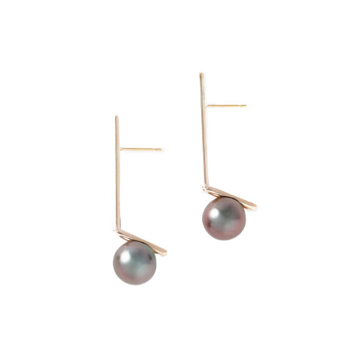 Dent Bar Pearl Earrings, Januka, tomfoolery 