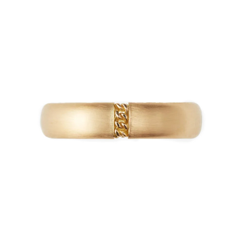 4mm Gold Chain Ring, Januka, tomfoolery 