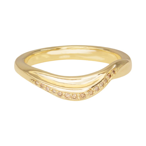 Grass Leaf Champagne Diamond Band, Irena Chmura, tomfoolery