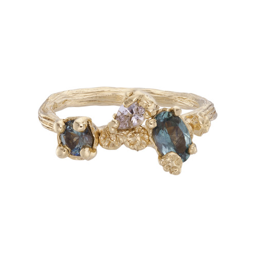One-Of-A-Kind Hedge of Sapphires Ring, Eily O Connell, tomfoolery