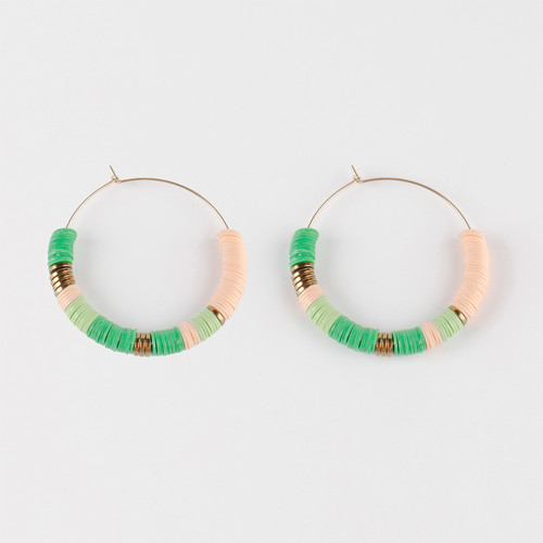 Maggy Beaded Hoops, Maison Monik, tomfoolery London