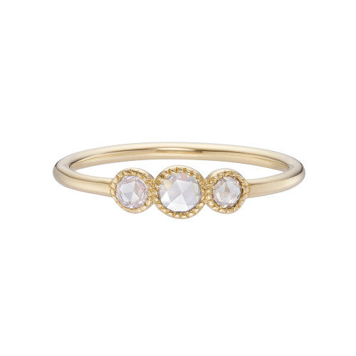 TRIO Trio Round Rose Cut White Diamond Ring, tf House - Infinite, tomfoolery