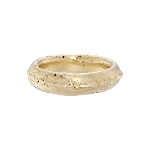 Gold Chunky Sand Ring, Mia Vilcins, tomfoolery