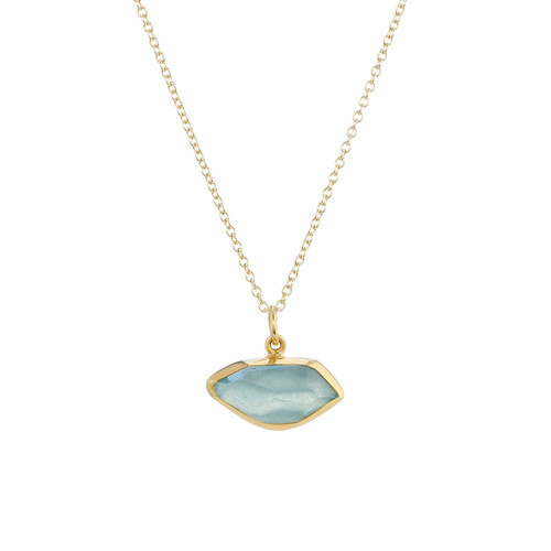 Medium Irregular Aquamarine Pendant, Margoni, tomfoolery