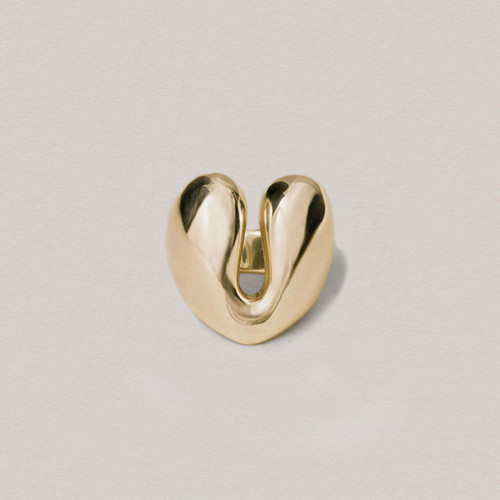 Gold Open Heart Ring, Annika Inez, tomfoolery