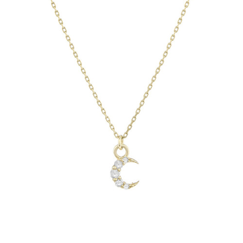 Astra Diamond Crescent Pendant, metier by tomfoolery