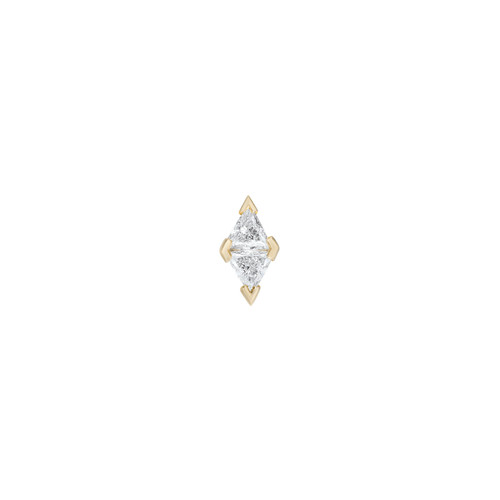 Diamond Date Trillion Stud, metier by tomfoolery