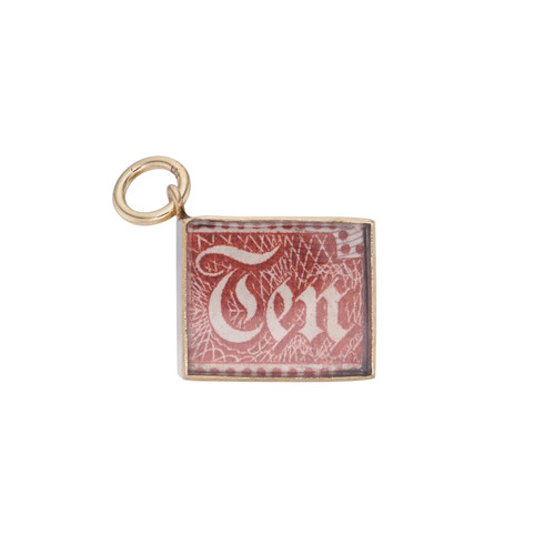 Vintage "In Emergency Ten" Charm, Preloved, tomfoolery