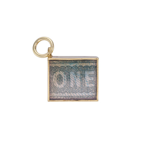 Vintage "In Emergency One" Charm, Preloved, tomfoolery