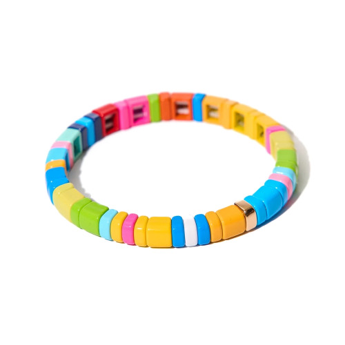 Tile Beaded Bracelet in Tropical Island, TILE, tomfoolery