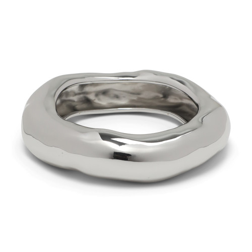 Wide Molten Silver Bangle, Alexis Bittar, tomfoolery