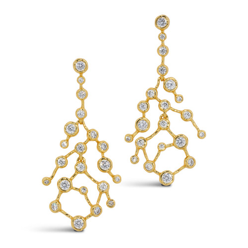 Asterales Gold Celestial Crystal Drop Earrings, Alexis Bittar, tomfoolery