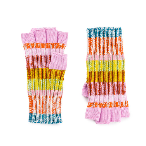 Mosaic Fingerless Gloves in Rustic Lilac, VERLOOP, tomfoolery