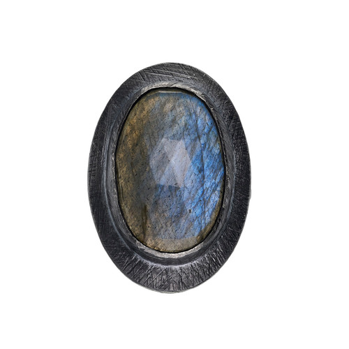 Labradorite Power Art Ring, Heather Guidero, tomfoolery London