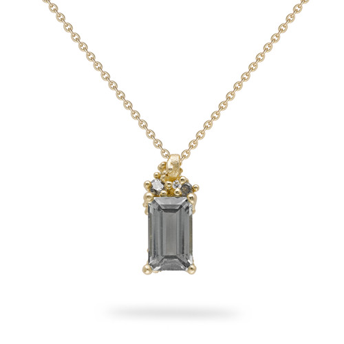 Encrusted Grey Tourmaline Necklace, Ruth Tomlinson, tomfoolery