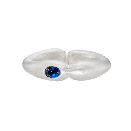 Blue Sapphire Two Halves Ring, Dunton Ellerkamp, tomfoolery