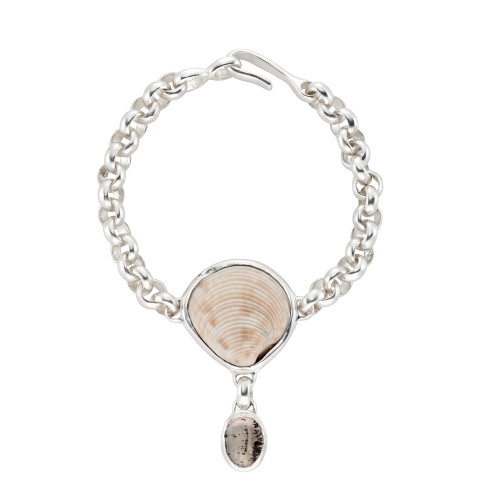 Oliver Bracelet with Shell and Montana Agate, Dunton Ellerkamp, tomfoolery