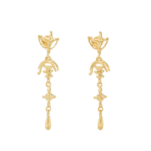 The Love in Triangles Earrings, Ruby Jack, tomfoolery