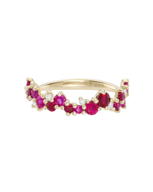 Scatter Ruby Ring, Infinite - By tf, tomfoolery