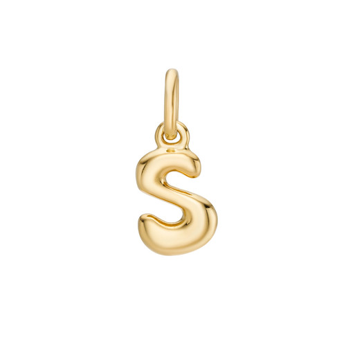 Gold Bubble Letter Charm, Reverie - By tf, tomfoolery