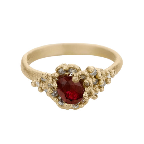 Gemfields Ruby and Diamond Ring with Filigree Detail, Ruth Tomlinson, tomfoolery