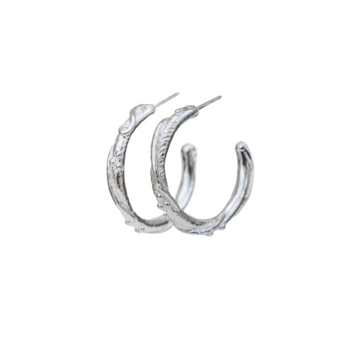 Small Ocean Silver Hoops, Alice Clarke, tomfoolery