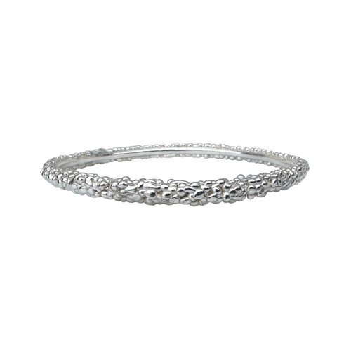 Lichen Silver Bangle, Alice Clarke, tomfoolery