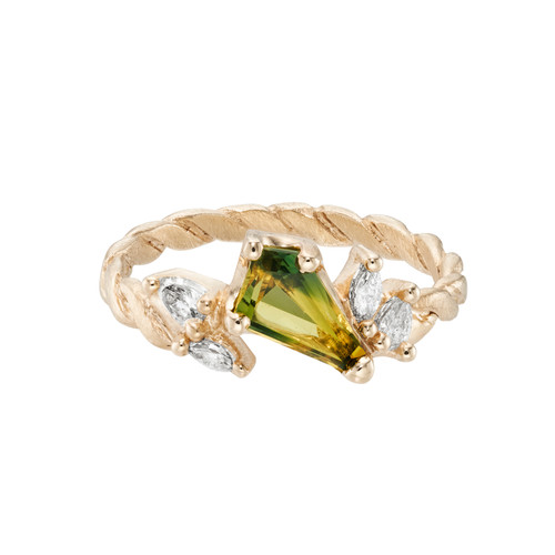 One-Of-A-Kind Irregular Bicolour Sapphire Ring, Rosalyn Faith, tomfoolery