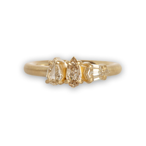 One-Of-A-Kind Triple Pear Shaped Diamond Ring, Elizabeth Street, tomfoolery