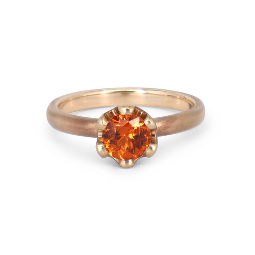 Spessartite Garnet Clementine Ring, Bryony Wong, tomfoolery