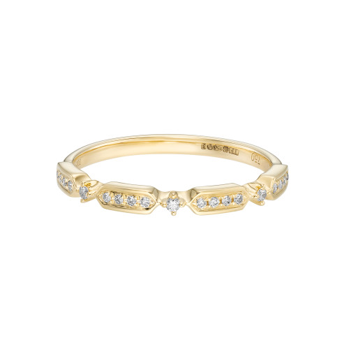 Unity Bar Diamond Half Eternity Ring, Diamonds - By tf, tomfoolery
