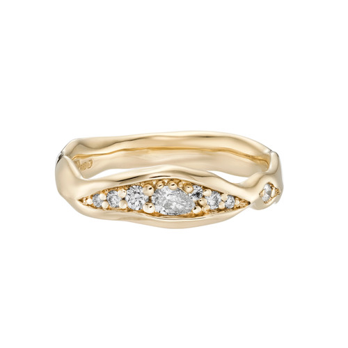 Diamond Thessa Wide Eternity Band, Thessa - By tf, tomfoolery