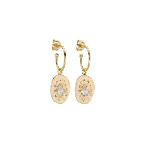 Felix Zircon Drop Hoop Earrings, Louise Hendricks Paris, tomfoolery