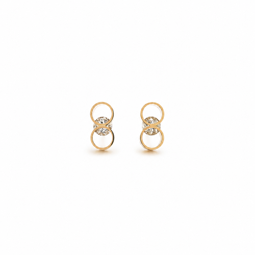 Small Con Diamond Earrings, Januka, tomfoolery London