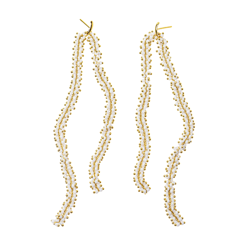 White Chain Earrings, Beatriz Palacios, tomfoolery
