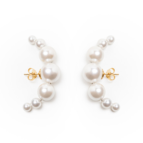 Pearl Domingo Earrings, Beatriz Palacios, tomfoolery