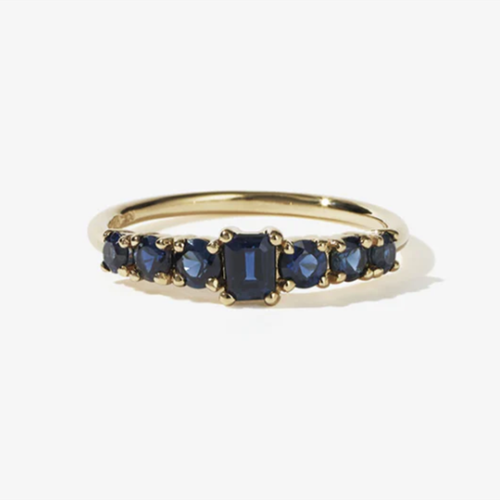 Blue Sapphire Amelie Ring, Meadowlark, tomfoolery