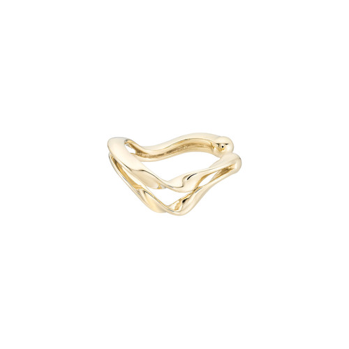 Rondelle Double Curve Ear Cuff, metier by tomfoolery, tomfoolery