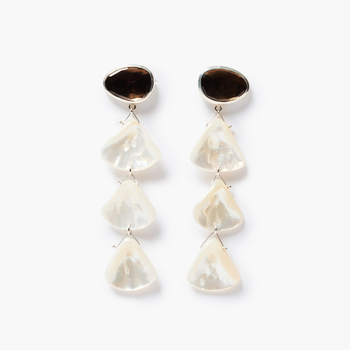Scale Earrings White Mother Of Pearl, Chan Luu, tomfoolery