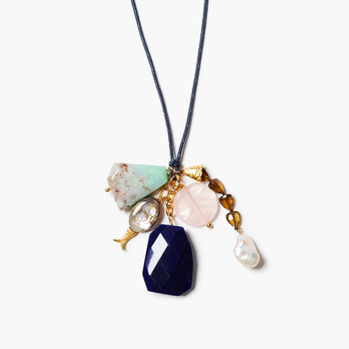 Paracord Charm Necklace Navy, Chan Luu, tomfoolery