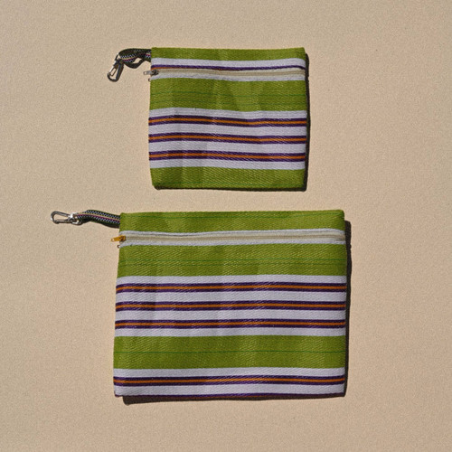 Pouch Set in Lime, Purple & Orange, Market, tomfoolery