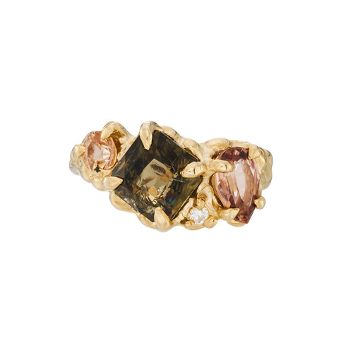 One-Of-A-Kind Mali Garnet & Zircon Ring, Lauren MacPhail, tomfoolery