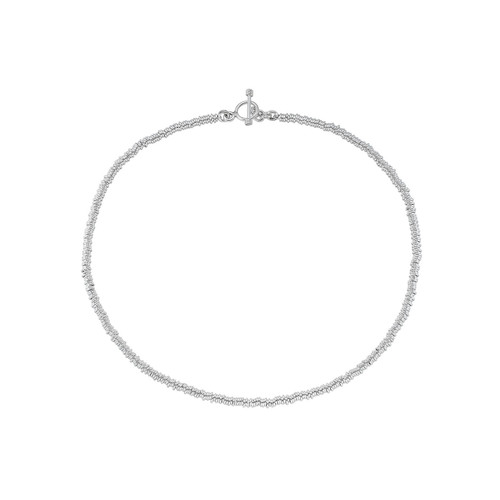 Silver Slinky Necklace, Sterling - By tf, tomfoolery