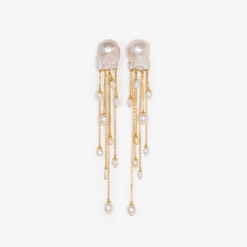 Gia Pearl Earrings, Adorn Pili, tomfoolery