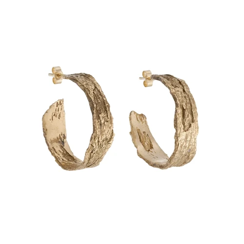 Large London Plane Hoops, Issy White, tomfoolery